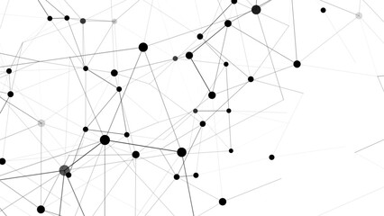 Business futuristic backdrop. Network connection structure cyberspace with moving particles. Abstract cyber security background.