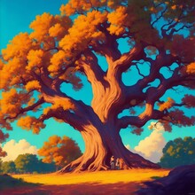 Big Oak Illustration