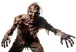 Terrifying Zombie on transparent background