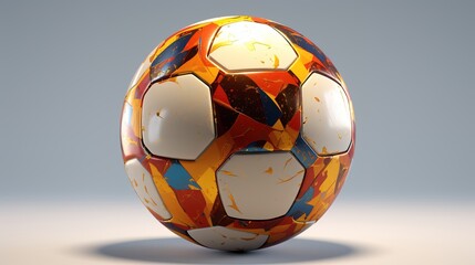 Wall Mural - old soccer ball design background