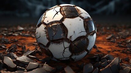 old soccer ball design background