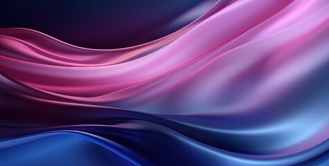 Wall Mural -  the background with waves and purple and purple shades Generative AI