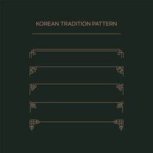 Traditional Asian And Korean Patterns Set