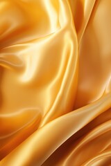 Wall Mural - close up of yellow silk material, created using generative ai technology