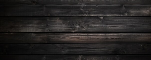  Dark beech wooden textured background,detailed, panorama. Generative Ai.