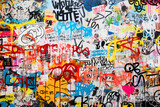 Fototapeta  - Abstract graffiti backdrop, graffiti wall, street art, urban culture