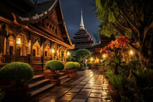 Chiang Mai, Thailand - 5 September 2020: Densalee Sri Muang Temple Or Ban Den Temple, Chiang Mai Chiang Mai Natural