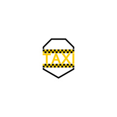 Canvas Print - Taxi car insurance icon isolated on white background