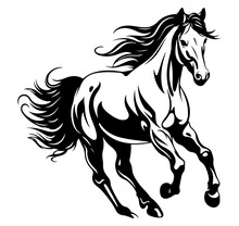Horse Running Illustration