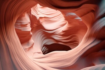 Wall Mural - Pastel-colored abstract terra layers in archway. Creative background. Generative AI