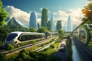 ecomotion: unveiling the futuristic green transport revolution