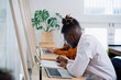 © Bruce and Rebecca Meissner/Stocksy - Freelancer in Cowork Space