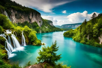 Poster - mountain river in the mountains