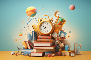invest time in education, dont waste it. Back to school concept. High quality photo