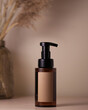 © Julia Isaeva/Stocksy - brown bottle with cosmetic product