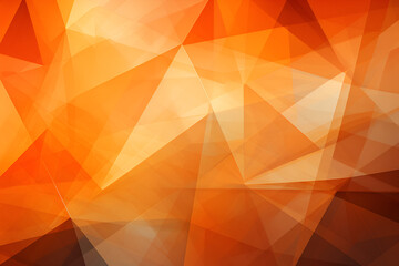 Wall Mural - orange abstract triangle background