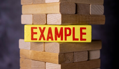 example, text words typography written with wooden letter, life and business motivational inspiratio