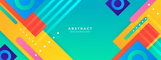 abstract colorful background with 3d modern trendy fresh color for presentation design, flyer, socia