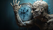The Chronological Enigma Unveiled: In the Grim Embrace of Haunted Clocks and Sinister Watches, Time Slips into Twilight, Unleashing the Sinister Secrets. Enhanced by Generative AI