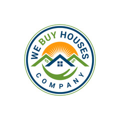 Sticker - buy sell house logo inspiration creative idea