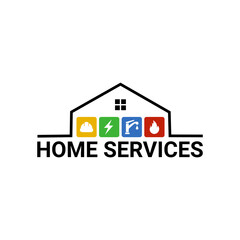 Poster - home service  logo design inspiration creative idea