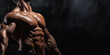 Dynamic Poses of a Muscular Bodybuilder. Generative Ai
