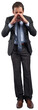 © vectorfusionart - Digital png photo of calling caucasian businessman on transparent background