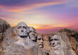 Mount Rushmore National Monument in the Black Hills of South Dakota, USA .