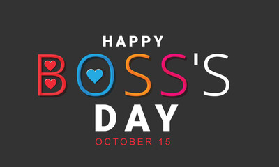 Wall Mural - National Boss's Day. background, banner, card, poster, template. Vector illustration.