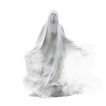 Ghost With Alpha Channel Included, Halloween Object  Isolated Png.