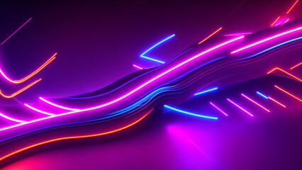 Wall Mural - concept of leading in business, hi-tech products, warp speed wormhole science vector design. horizon