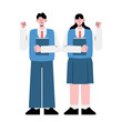 © OfU - Asian students, high school students, junior high school students illustration