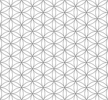 Flower Of Life Seamless Pattern, Vector. Ornate Background. 
