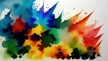 Wall Mural - watercolor background image