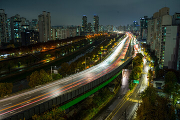 Wall Mural - the night view of seoul Korea