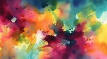 Modern Design Texture Wallpaper. Stylish Multicolored Painting. Generative AI.