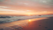 Dreamy Beach Sunset - Generated AI