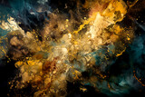 Fototapeta  - Abstract metallic and marbled textures background. Post processed AI generated image.