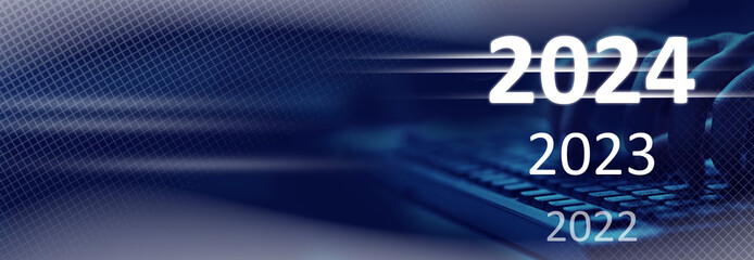 New Year 2024 business plan, strategies, goal, development and success.