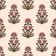 Indian ethnic floral vector seamless pattern