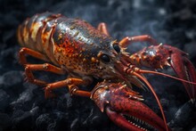 Cooked Lobster Grill Cooking. Generate Ai