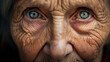 © Keitma - Extreme Close-up of a very old woman face with focus on eyes