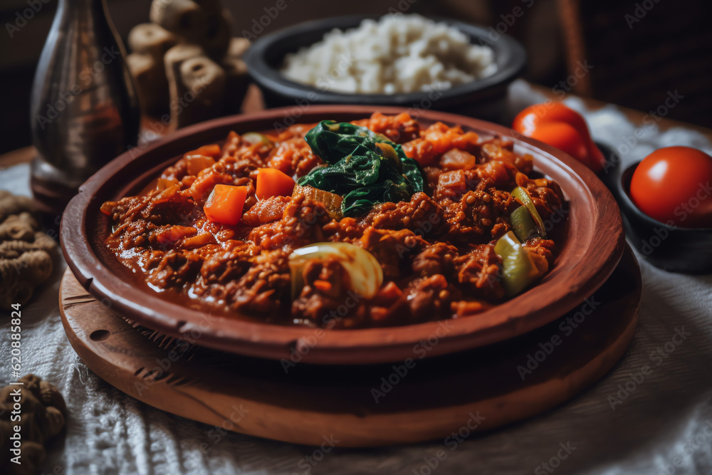Tibs Image of Tibs Ethiopia’s rich and spicy stew. Small cubes of beef are ...