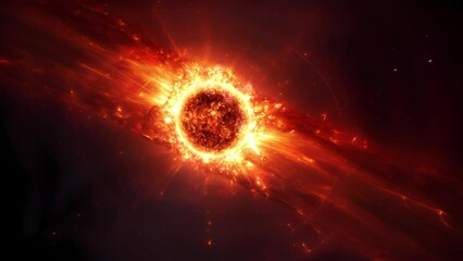 Wall Mural - beautiful sun star in space - cosmos - universe - concept art