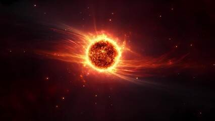 Wall Mural - beautiful sun star in space - cosmos - universe - concept art