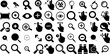 Big Collection Of Zoom Icons Bundle Hand-Drawn Solid Design Glyphs Symbol, Magnifying Glass, Vision, Icon Doodles For Computer And Mobile