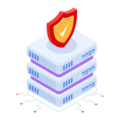 Canvas Print - Pack of Database Isometric Icons 

