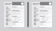 © tjxvact - Resume and Cover Letter Layout with gray Accents.
