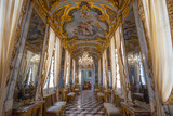 Fototapeta  - GENOA, ITALY, APRIL 28,2023 - The hall of mirrors in Spinola Palace, Genoa, Italy