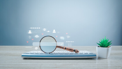 Wall Mural - search engine optimization, seo, searching high high speed internet search engine information, busin
